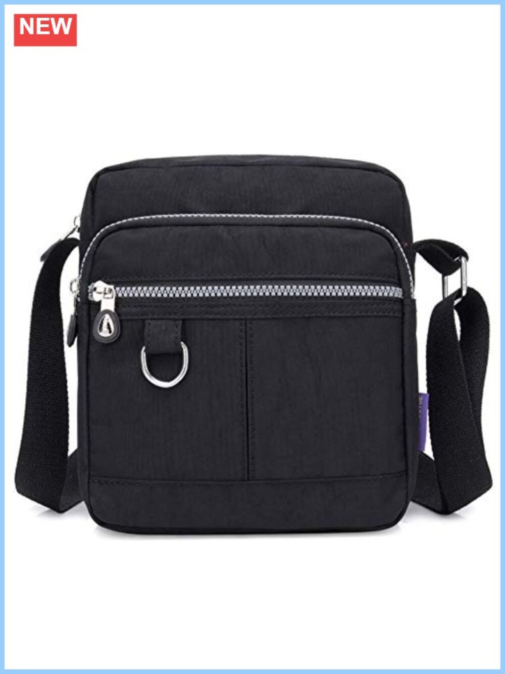 Nylon Crossbody Bag Waterproof Shoulder Handbag Multi-Pocket Purse